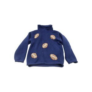 Mud Pie Kids Boy Sports Football Rollneck Sweater 12-18M Pullover